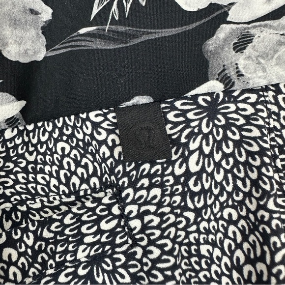 Lululemon Departure Joggers Trousers Pants Size 6 Black Floral Athletic Office - Picture 5 of 12